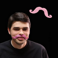 Light Pink Handlebar Mustache